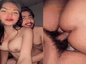 Big boobs desi girlfriend doggy fuck with lover